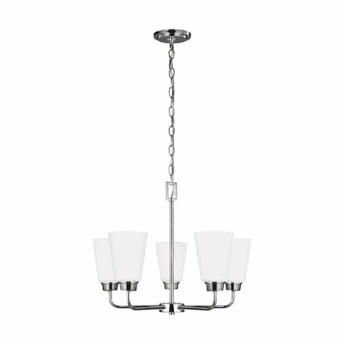 Sea Gull Kerrville 5-LT Chandelier - Chrome - 3115205EN-05