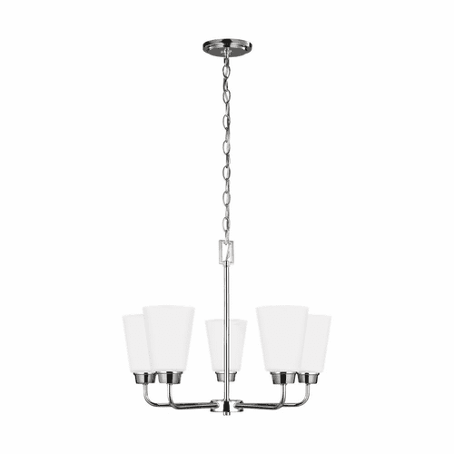 Sea Gull Kerrville 5-LT Chandelier - Chrome - 3115205EN3-05