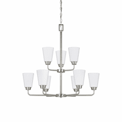 Sea Gull Kerrville 9-LT Chandelier - Brushed Nickel - 3115209-962