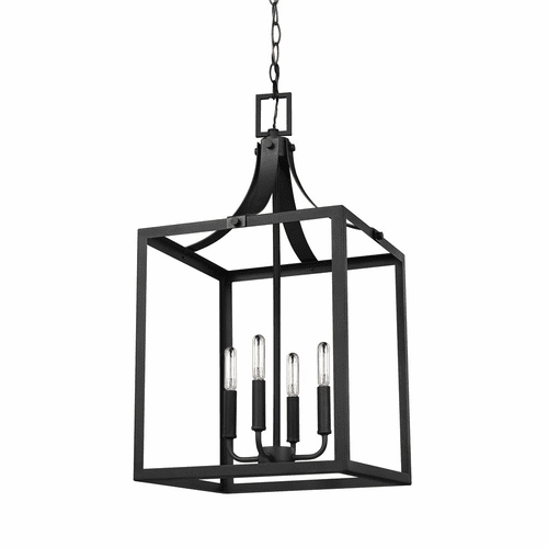 Sea Gull Labette Large 4-LT Hall/Foyer Light - Black - 5340604-12
