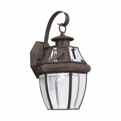 Sea Gull Lancaster 1-LT Outdoor Wall Lantern - Antique Bronze - 8067-71