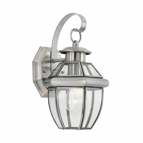 Sea Gull Lancaster 1-LT Outdoor Wall Lantern - Antique Brushed Nickel - 8037-965