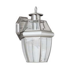 Sea Gull Lancaster 1-LT Outdoor Wall Lantern - Antique Brushed Nickel - 8038-965 Sea Gull Lancaster 1-LT Outdoor Wall Lantern - Antique Brushed Nickel - 8038-965