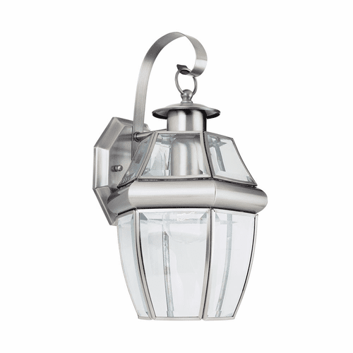 Sea Gull Lancaster 1-LT Outdoor Wall Lantern - Antique Brushed Nickel - 8067-965