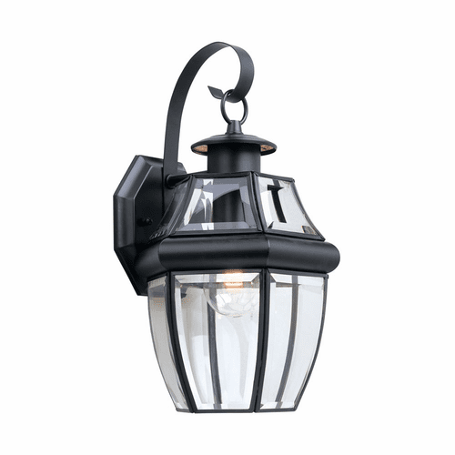 Sea Gull Lancaster 1-LT Outdoor Wall Lantern - Black - 8067-12
