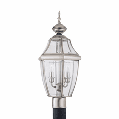 Sea Gull Lancaster 2-LT Outdoor Post Lantern - Antique Brushed Nickel - 8229-965 Sea Gull Lancaster 2-LT Outdoor Post Lantern - Antique Brushed Nickel - 8229-965