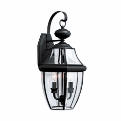 Sea Gull Lancaster 2-LT Outdoor Wall Lantern - Black - 8039-12