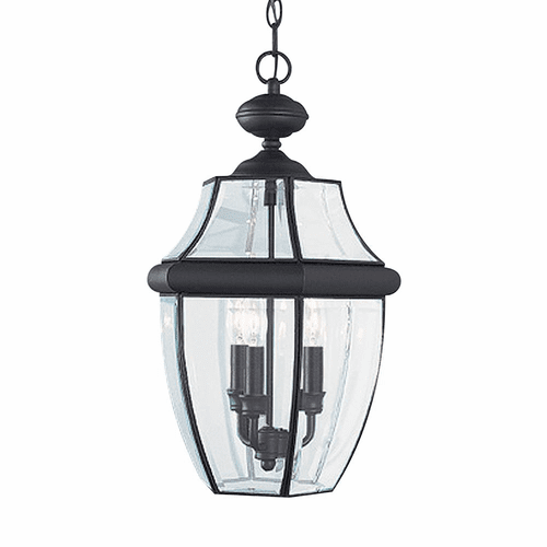 Sea Gull Lancaster 3-LT Outdoor Pendant - Black - 6039-12