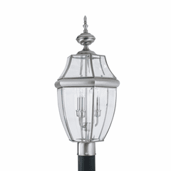 Sea Gull Lancaster 3-LT Outdoor Post Lantern - Antique Brushed Nickel - 8239-965 Sea Gull Lancaster 3-LT Outdoor Post Lantern - Antique Brushed Nickel - 8239-965