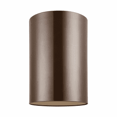 Sea Gull Large 1-LT Outdoor Ceiling Flush Mount - Bronze - 7813901-10