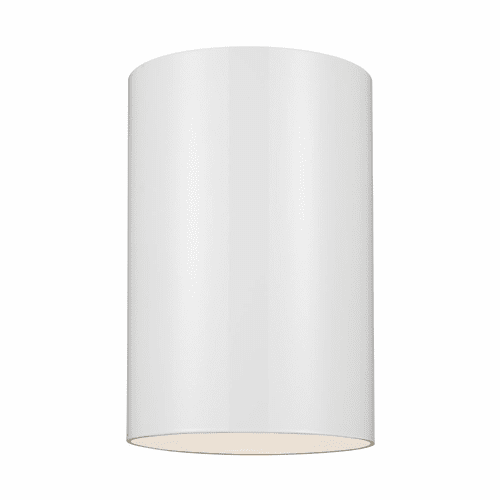 Sea Gull Large 1-LT Outdoor Ceiling Flush Mount - White - 7813901EN3-15