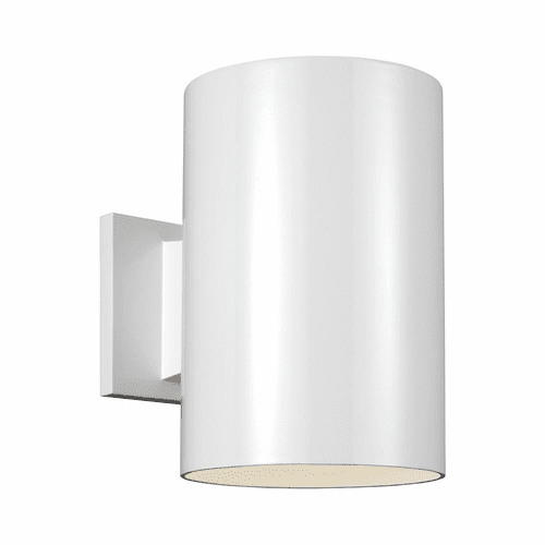 Sea Gull Large 1-LT Outdoor Turtle Friendly Wall Lantern - White - 8313901-15/T