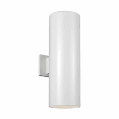 Sea Gull Large 2-LT Outdoor Wall Lantern - White - 8313902-15