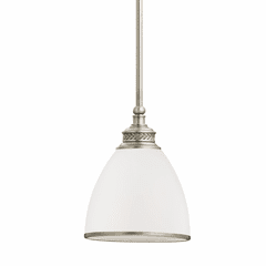 Sea Gull Laurel Leaf 1-LT Mini-Pendant - Antique Brushed Nickel - 61350EN3-965