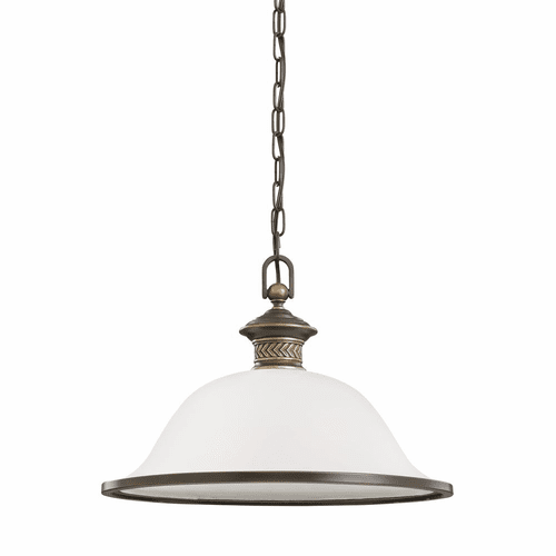 Sea Gull Laurel Leaf 1-LT Pendant - Estate Bronze - 65350EN3-708