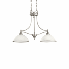 Sea Gull Laurel Leaf 2-LT Island Pendant - Antique Brushed Nickel - 66350-965