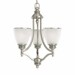 Sea Gull Laurel Leaf 3-LT Chandelier - Antique Brushed Nickel - 31349EN3-965 Sea Gull Laurel Leaf 3-LT Chandelier - Antique Brushed Nickel - 31349EN3-965