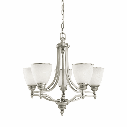 Sea Gull Laurel Leaf 5-LT Chandelier - Antique Brushed Nickel - 31350EN3-965