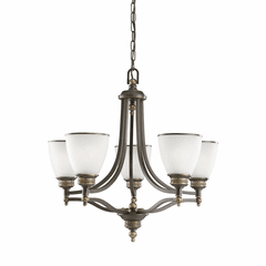 Sea Gull Laurel Leaf 5-LT Chandelier - Estate Bronze - 31350EN3-708 Sea Gull Laurel Leaf 5-LT Chandelier - Estate Bronze - 31350EN3-708