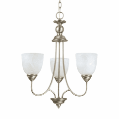 Sea Gull Lemont 3-LT Chandelier - Antique Brushed Nickel - 31316EN3-965 Sea Gull Lemont 3-LT Chandelier - Antique Brushed Nickel - 31316EN3-965
