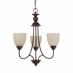 Sea Gull Lemont 3-LT Chandelier - Burnt Sienna - 31316-710 Sea Gull Lemont 3-LT Chandelier - Burnt Sienna - 31316-710