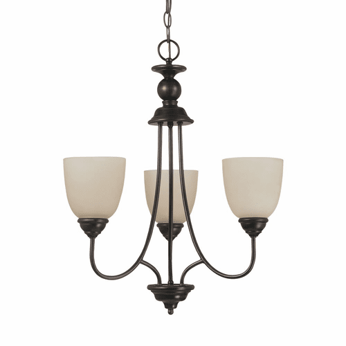 Sea Gull Lemont 3-LT Chandelier - Burnt Sienna - 31316EN3-710