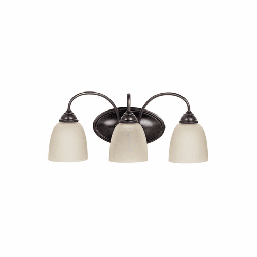 Sea Gull Lemont 3-LT Wall/Bath Light - Burnt Sienna - 44318EN3-710