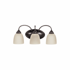 Sea Gull Lemont 3-LT Wall/Bath Light - Burnt Sienna - 44318EN3-710