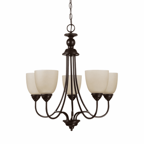 Sea Gull Lemont 5-LT Chandelier - Burnt Sienna - 31317EN3-710