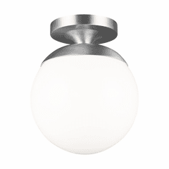 Sea Gull Leo 1-LT Wall/Ceiling Semi-Flush Mount - Aluminum - 7518-04 Sea Gull Leo 1-LT Wall/Ceiling Semi-Flush Mount - Aluminum - 7518-04