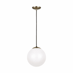 Sea Gull Leo - Hanging Globe 1-LT Pendant - Satin Bronze - 6020-848 Sea Gull Leo - Hanging Globe 1-LT Pendant - Satin Bronze - 6020-848