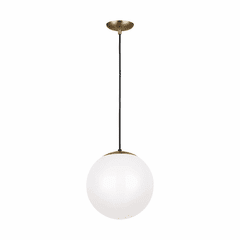 Sea Gull Leo - Hanging Globe 1-LT Pendant - Satin Bronze - 6022-848 Sea Gull Leo - Hanging Globe 1-LT Pendant - Satin Bronze - 6022-848