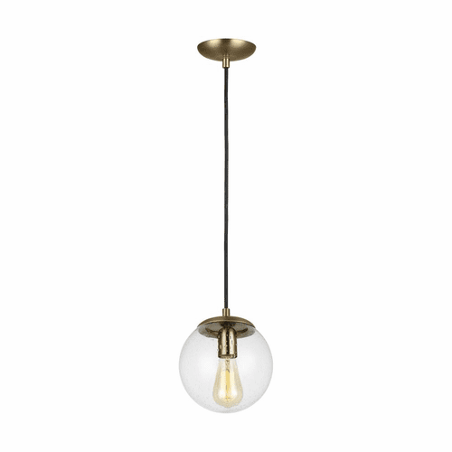 Sea Gull Leo - Hanging Globe 1-LT Pendant - Satin Bronze - 6501801-848