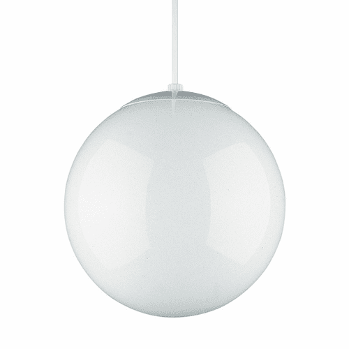 Sea Gull Leo - Hanging Globe 1-LT Pendant - White - 6024-15