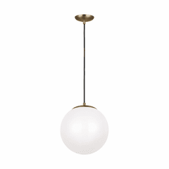 Sea Gull Leo - Hanging Globe Large LED Pendant - Satin Bronze - 602293S-848