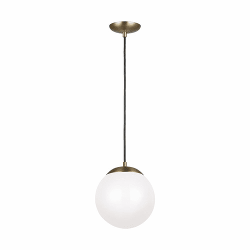Sea Gull Leo - Hanging Globe Medium LED Pendant - Satin Bronze - 602093S-848
