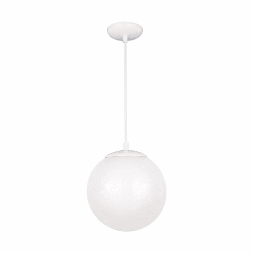 Sea Gull Leo - Hanging Globe Medium LED Pendant - White - 602093S-15