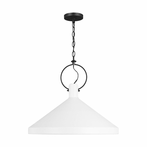 Sea Gull Lyon 1-LT Large Pendant - Matte White - 6884901-115