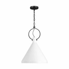 Sea Gull Lyon 1-LT Medium Pendant - Matte White - 6684901-115