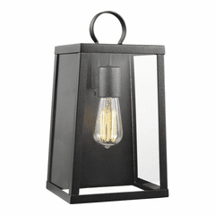 Sea Gull Marinus Medium 1-LT Outdoor Wall Lantern - Blacksmith - 8637101-839 Sea Gull Marinus Medium 1-LT Outdoor Wall Lantern - Blacksmith - 8637101-839