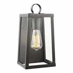 Sea Gull Marinus Small 1-LT Outdoor Wall Lantern - Blacksmith - 8537101-839