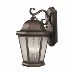 Sea Gull Martinsville Large 3-LT Outdoor Wall Lantern - Bronze - OL5902CB