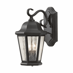 Sea Gull Martinsville Medium 2-LT Outdoor Wall Lantern - Black - OL5901BK