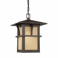 Sea Gull Medford Lakes 1-LT Outdoor Pendant - Statuary Bronze - 60880-51 Sea Gull Medford Lakes 1-LT Outdoor Pendant - Statuary Bronze - 60880-51