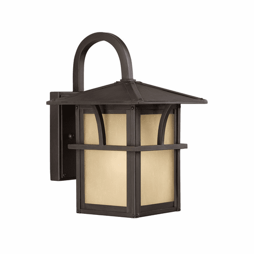 Sea Gull Medford Lakes 1-LT Outdoor Wall Lantern - Statuary Bronze - 88880-51