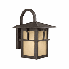 Sea Gull Medford Lakes 1-LT Outdoor Wall Lantern - Statuary Bronze - 88881-51