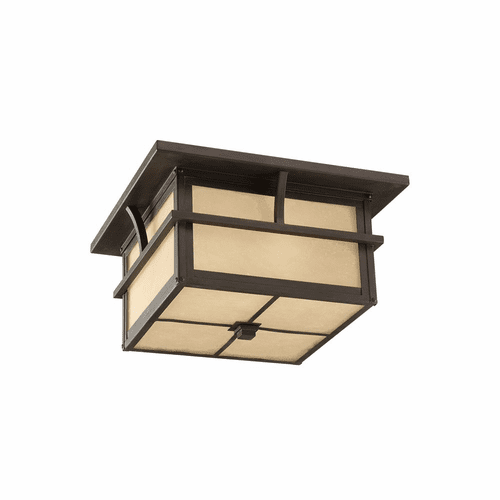 Sea Gull Medford Lakes 2-LT Outdoor Ceiling Flush Mount - Bronze - 78880-51