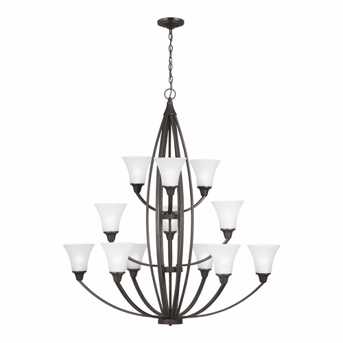 Sea Gull Metcalf 12-LT Chandelier - Bronze - 3113212-715