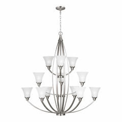 Sea Gull Metcalf 12-LT Chandelier - Nickel - 3113212-962