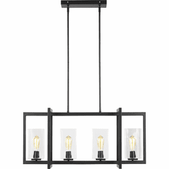 Sea Gull Mitte 4-LT Island Pendant - Midnight Black - 6641504-112
